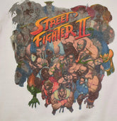 Street Fighter 2 Video Game Inspired Short Sleeve White T-shirt